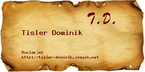 Tisler Dominik névjegykártya